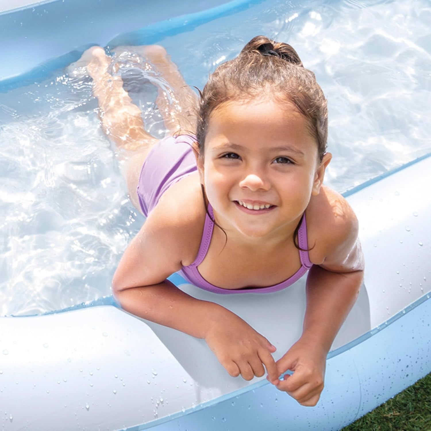 Intex Rechteckiger Pool – oberirdischer Kinderpool – Kinderpool – 166 x 100 cm x 25 cm – für 2+ Jahre