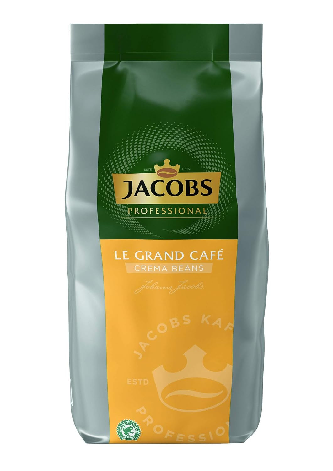 Jacobs Professional Le Grand Café Cream, ganze Kaffeebohnen 1 kg, mild, Intensität 2/5 Kaffee Naty Shop 1 kg Le Grand Café Cream