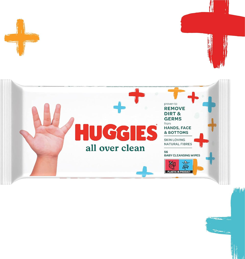 Huggies Baby Wet Wipes General Clean Full Body Discreet Fresh 10 x 56 Tücher Monatsbox