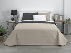 Estoralis | AVA | Wendedecke | Für alle Jahreszeiten | Farbe - Grau/Anthrazit | Für 105 cm breites Bett. (200 x 270 cm. Ancho X Alto) | Steppdecke Steppdecken und Steppdecken Naty Shop