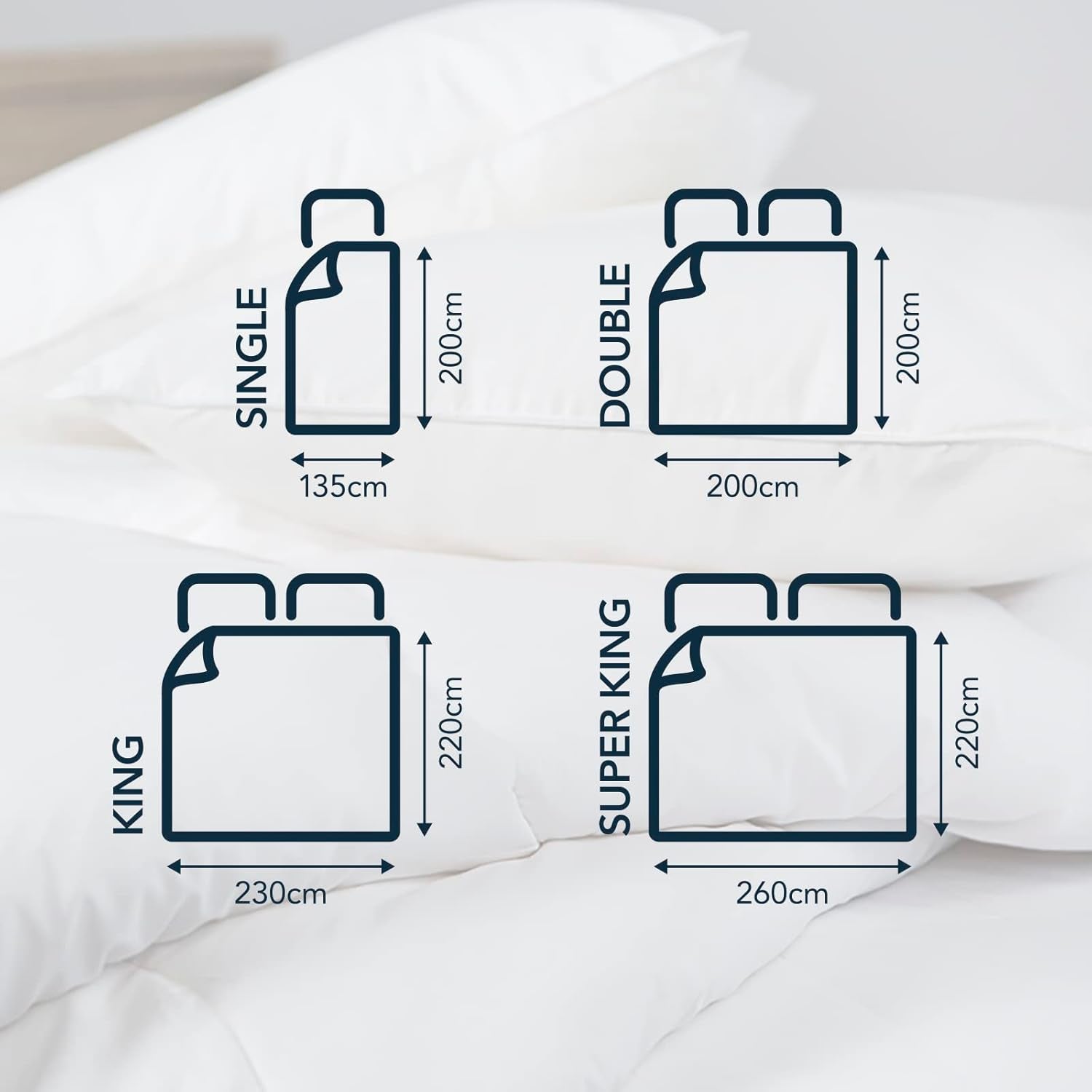 Allergikerdecke Snuggledown Freshwash, 13,5 Tog Winter Warm, Baumwolle, weiß, Einzelbett Bettdecken und Steppdecken Naty Shop