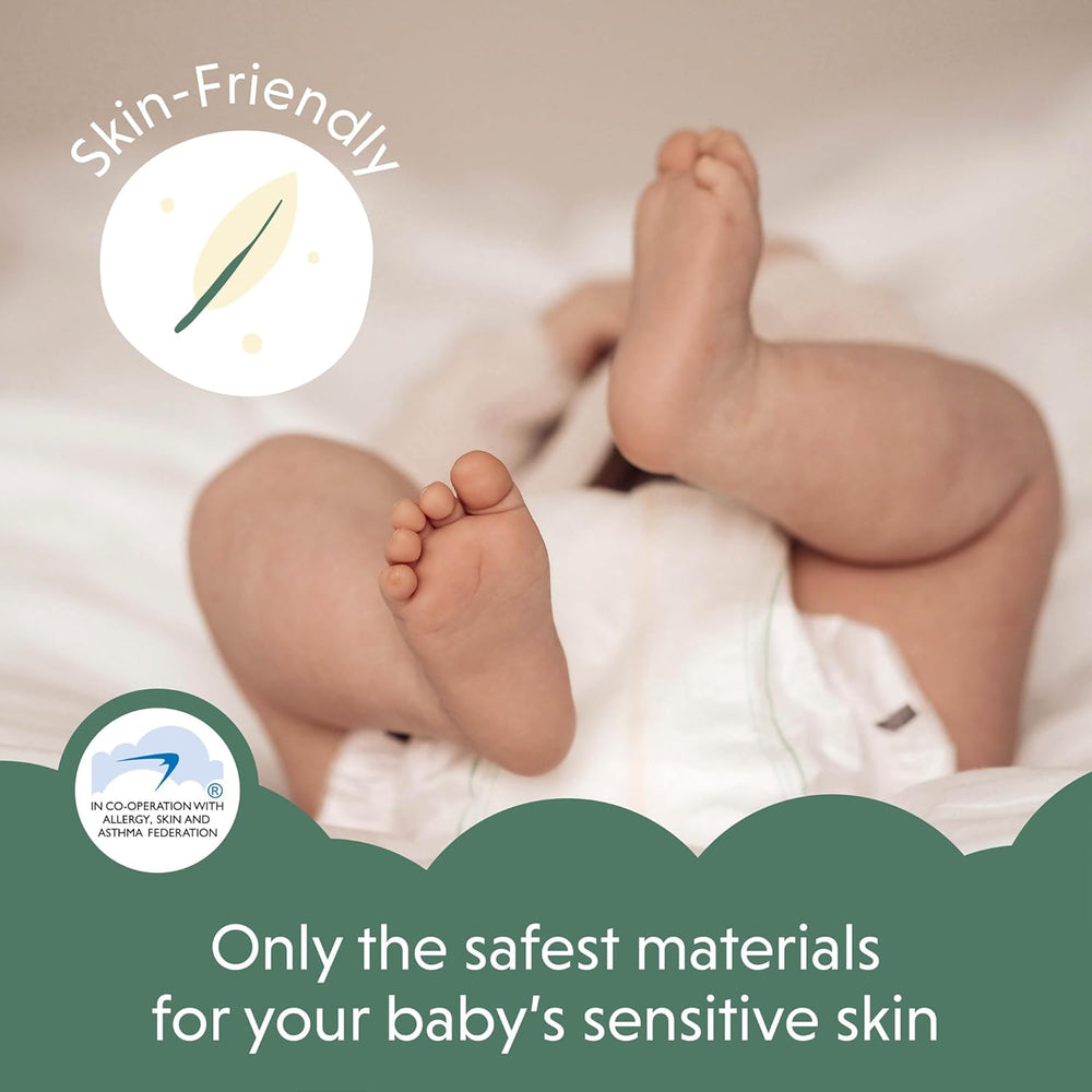 Mumin-Baby-Öko-Windeln, Größe 3, 5–8 kg, 48 Stück, hochwertige weiche Windeln | Weich und hautfreundlich, atmungsaktiv, saugfähig, keine unnötigen Chemikalien |