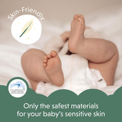 Mumin-Baby-Öko-Windeln, Größe 3, 5–8 kg, 48 Stück, hochwertige weiche Windeln | Weich und hautfreundlich, atmungsaktiv, saugfähig, keine unnötigen Chemikalien |