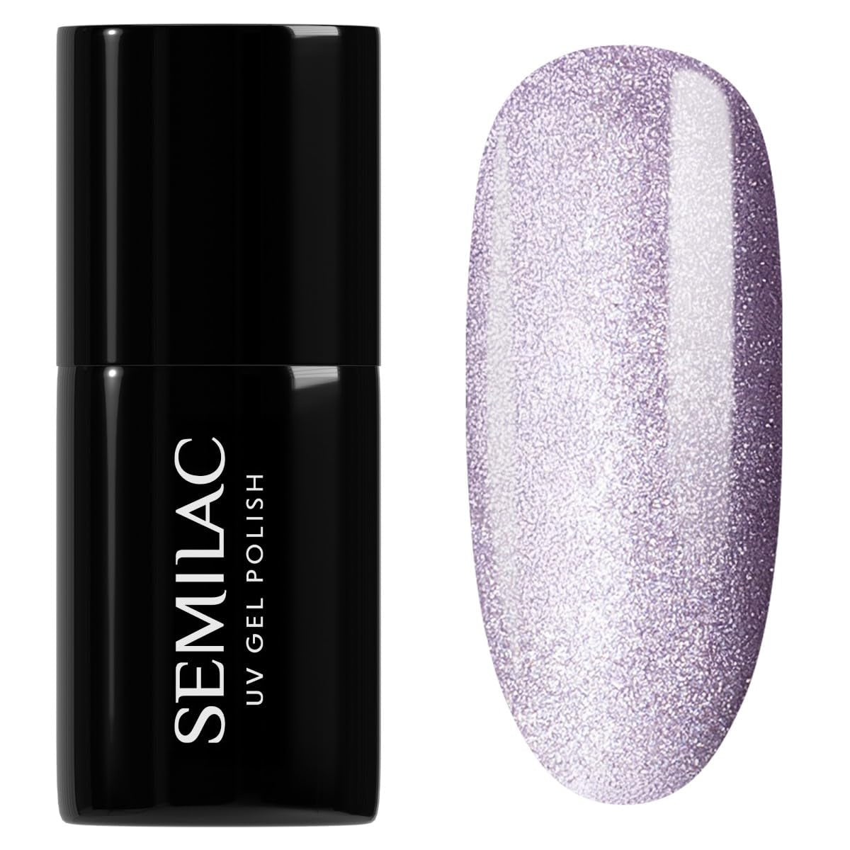 Semilac UV-Nagellack 664 Lilac Gloss 7 ml – Cat-Eye-Effekt, einzigartige Reflexionen mit magnetischem Werkzeug – Gloss Gala Collection