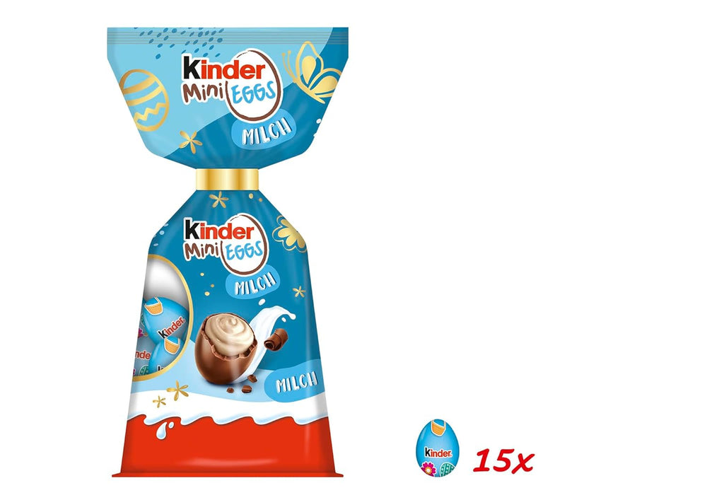 Kinder Mini Eier Milch | 85g – Leckere Oster-Schokoladeneier – Ostersüßigkeiten – Zarte Milchfüllung umhüllt von Vollmilchschokolade – Perfekt für das Osterkörbchen – Zum Teilen