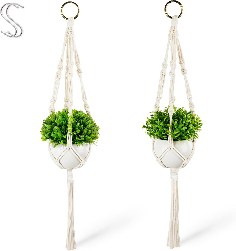 PASCH® 3Er Set Monstera Künstlich (20Cm) in Weißen Keramiktöpfen: Künstliche Pflanzen Wie Echt | Monstera Pflanze Künstlich | Kunstpflanze Hängend Im Topf | Hängepflanze Künstlich Abgestimmt