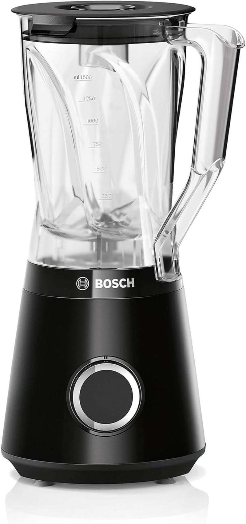 Bosch Standmixer Vitapower Serie 4 MMB6141B, Hochwertige Edelstahl-Klingen, 1.5L Tritan-Mixbehälter, Spülmaschinengeeignete Teile, 30.000 U/Min, 1200 W, Schwarz Kitchen Naty Shop