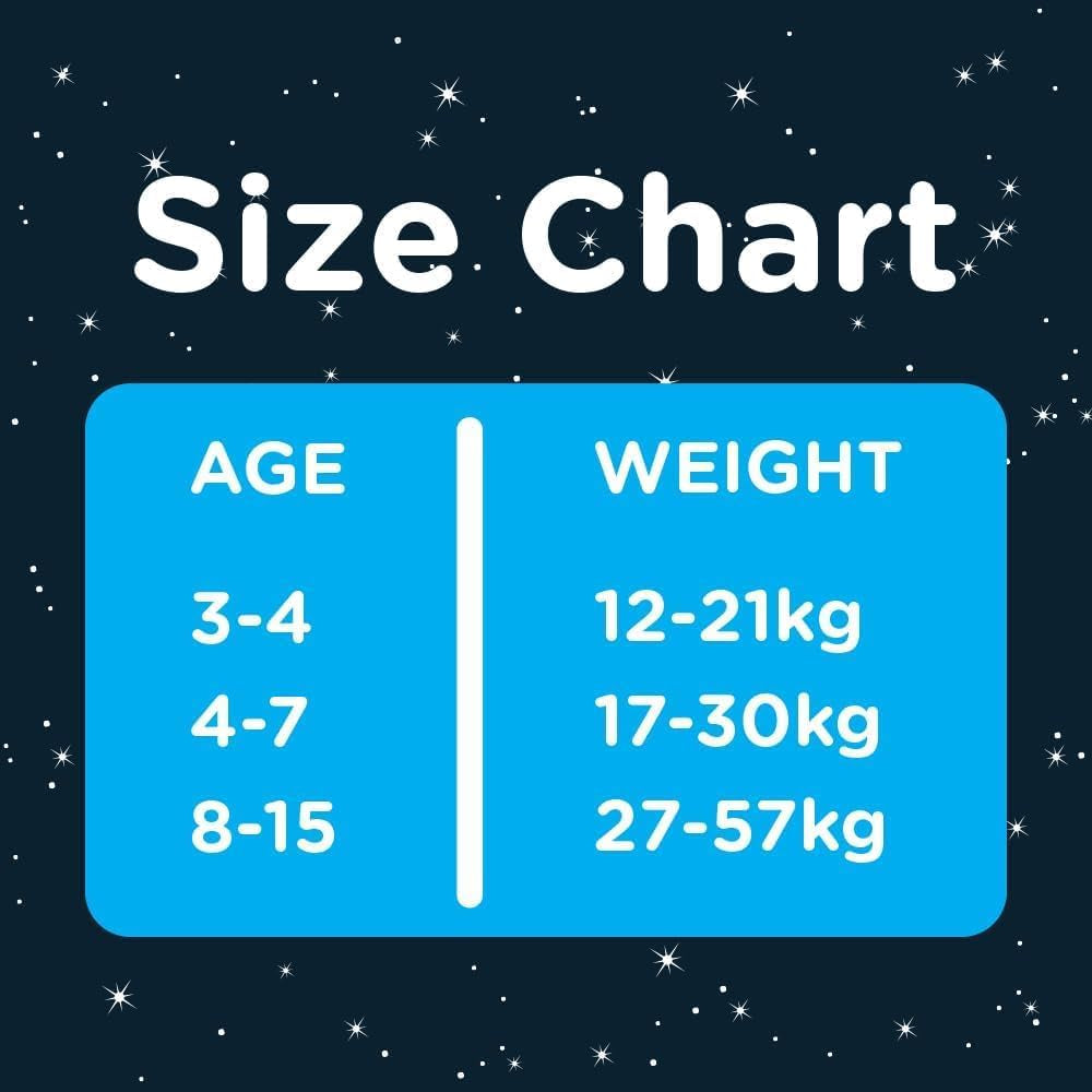 DryNites Pyjamahosen für Jungen 3–5 Jahre, 1 Packung (1 x 16 Stück)