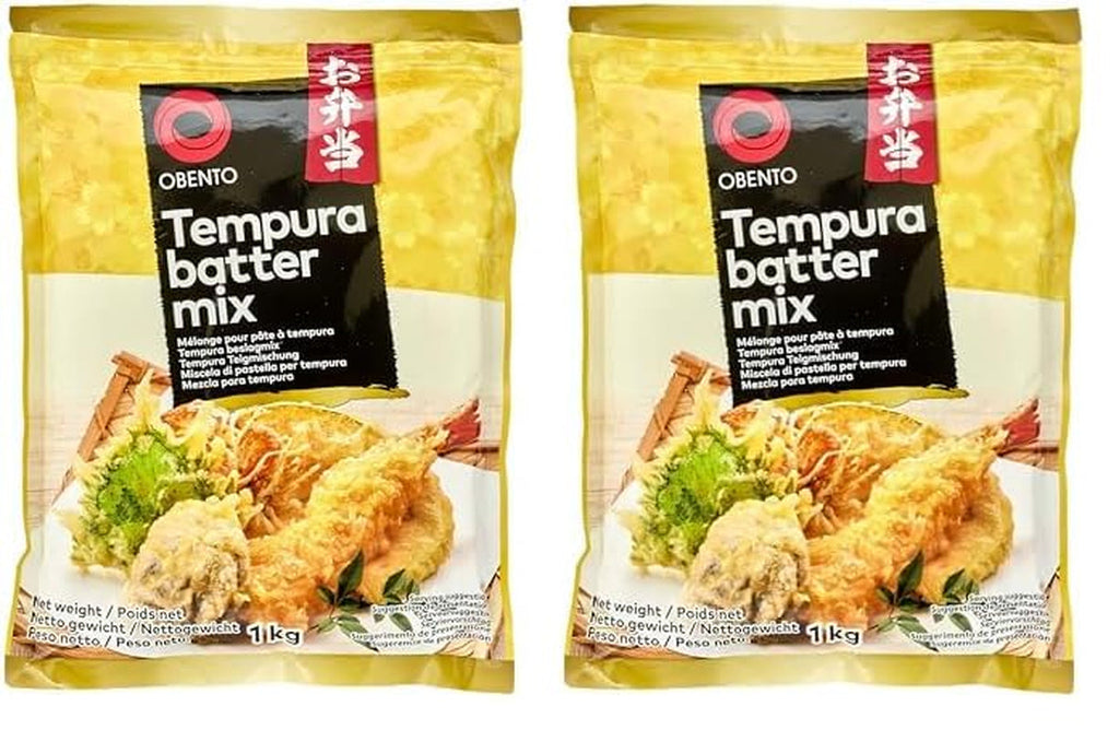 Tempura Batter Mix Tempura Back-Frittiermischung, 500 Gramm Amestec pentru copt si gatit Naty Shop 1 Kg (2Er Pack)