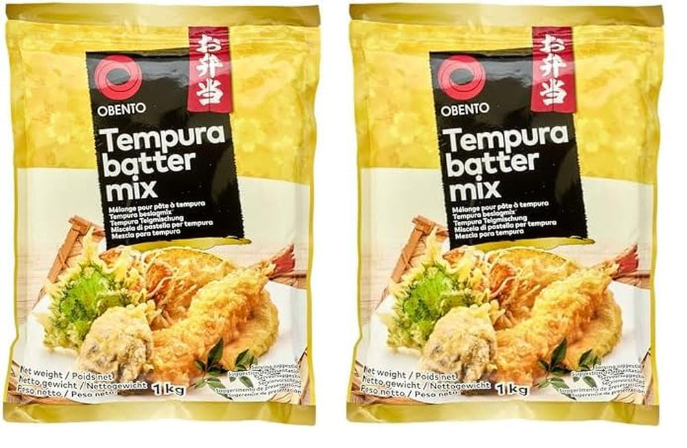 Tempura Teigmischung Tempura Back-Frittiermischung, 500 Gramm Mischung zum Backen und Kochen Naty Shop 1 kg (2er Pack)