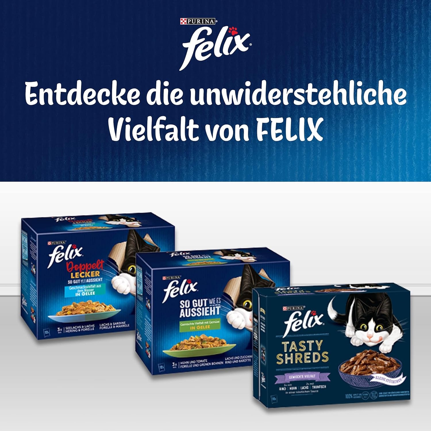 Felix As Good As It Looks Junior Hrană umedă în jeleu pentru pisoi, mix variat, pachet de 6 (6 x 12 pliculețe a câte 85 g fiecare)