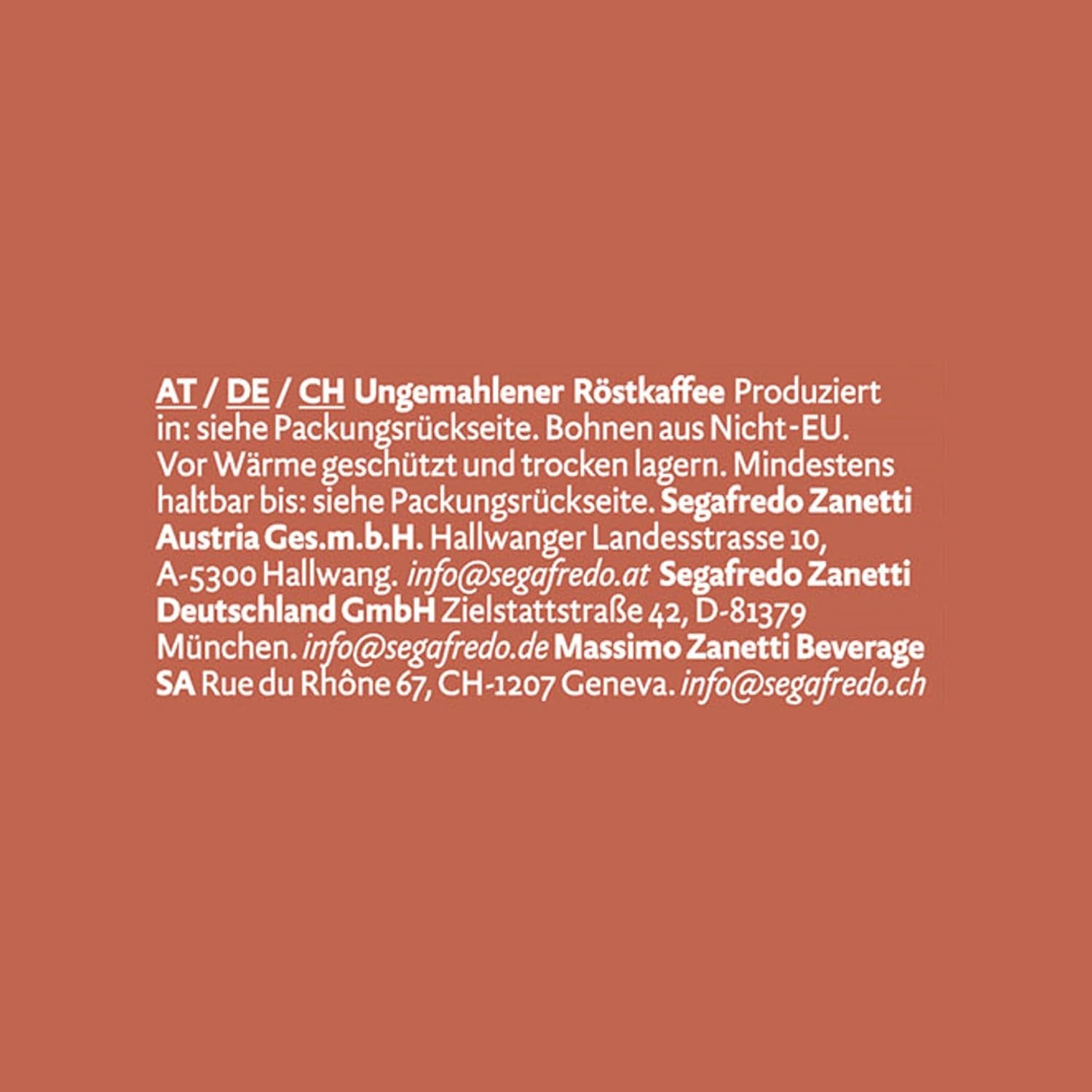 Segafredo Zanetti Selezione Crema Fasole, pachet de 6 (1 x 1 kg)