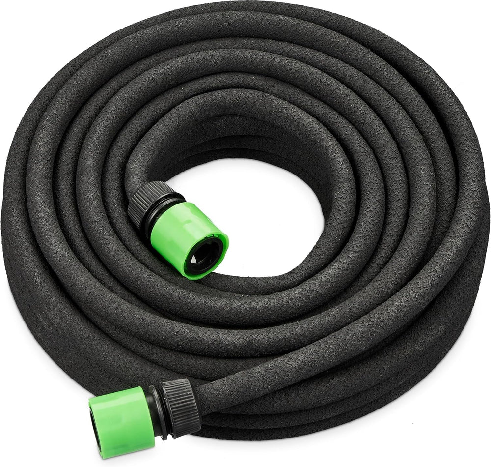 Furtun de picurare Relaxdays, irigare, furtun de irigare de 30 m, irigare straturi înalte și garduri vii, furtun de irigare, negru