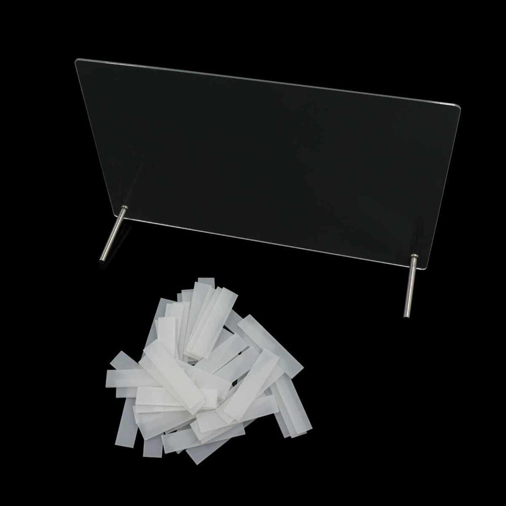 Panou din sticlă acrilică pentru prezentarea unghiilor cu benzi de afișare și nano-adeziv, expoziție de vârfuri de unghii, card transparent de culori pentru nail art, afișaj nail art, afișaj pentru exerciții de unghii (transparent)