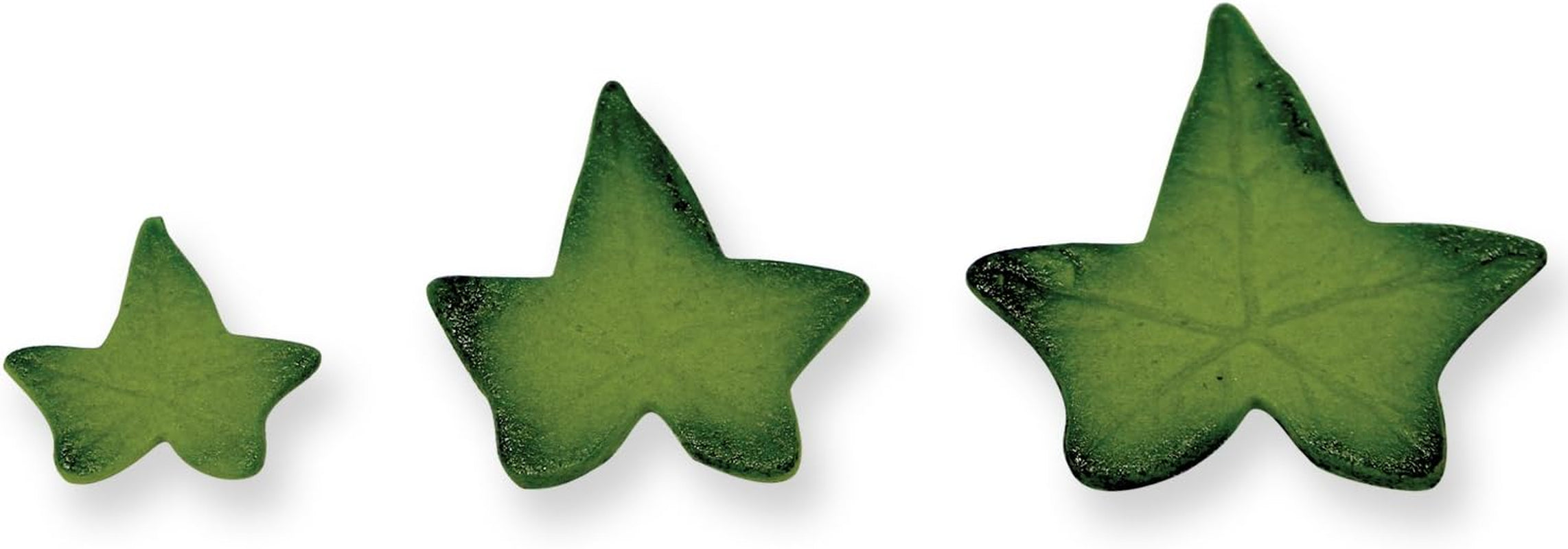 IL540 Cutter de embosare cu motiv de iederă, format mic, mediu și mare, plastic, alb, 3 x 3 x 4 cm