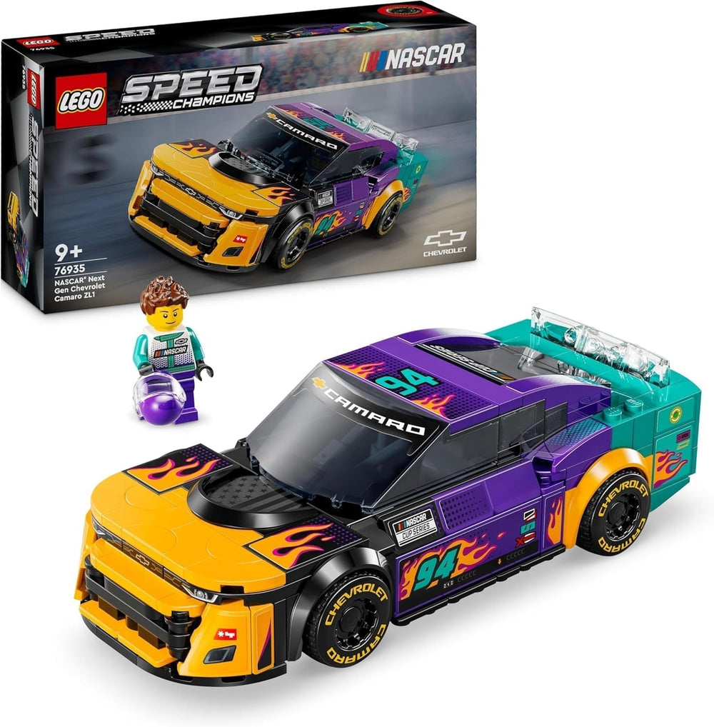 LEGO Speed ​​​​Champions NASCAR Next Gen Chevrolet Camaro ZL1 Spielzeugauto; Rennwagen-Bau- und Spielset; Geschenk für Jungen und Mädchen ab 9 Jahren 76935 Bausätze Besuche den LEGO-Store Standardtitel