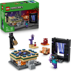LEGO Minecraft Reise durch Nether und Endportal - Kinder Spielzeug mit Helden, Enderman und Baby Hoglin Figuren - Set mit Minecraft Figur - Gamer Geschenk für Jungen und Mädchen ab 7 Jahren - 21584