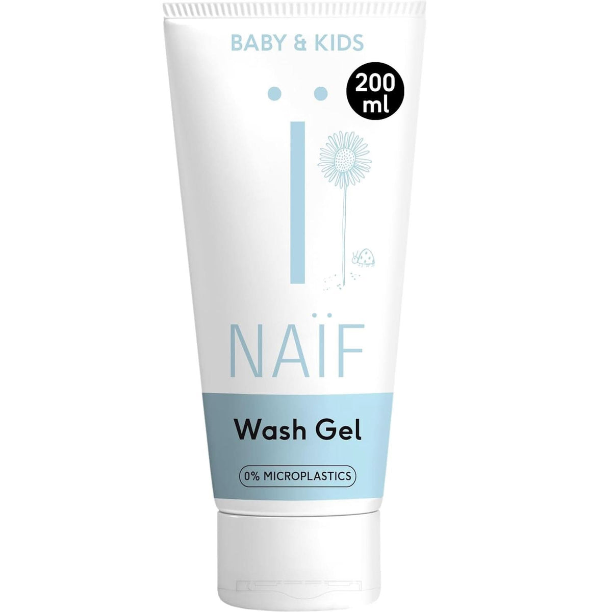 Naïf nahrhaftes Waschgel – Für Babys und Kinder – Natürliche Inhaltsstoffe – 100 % vegan – 200 ml Mutter und Kind Naty Shop