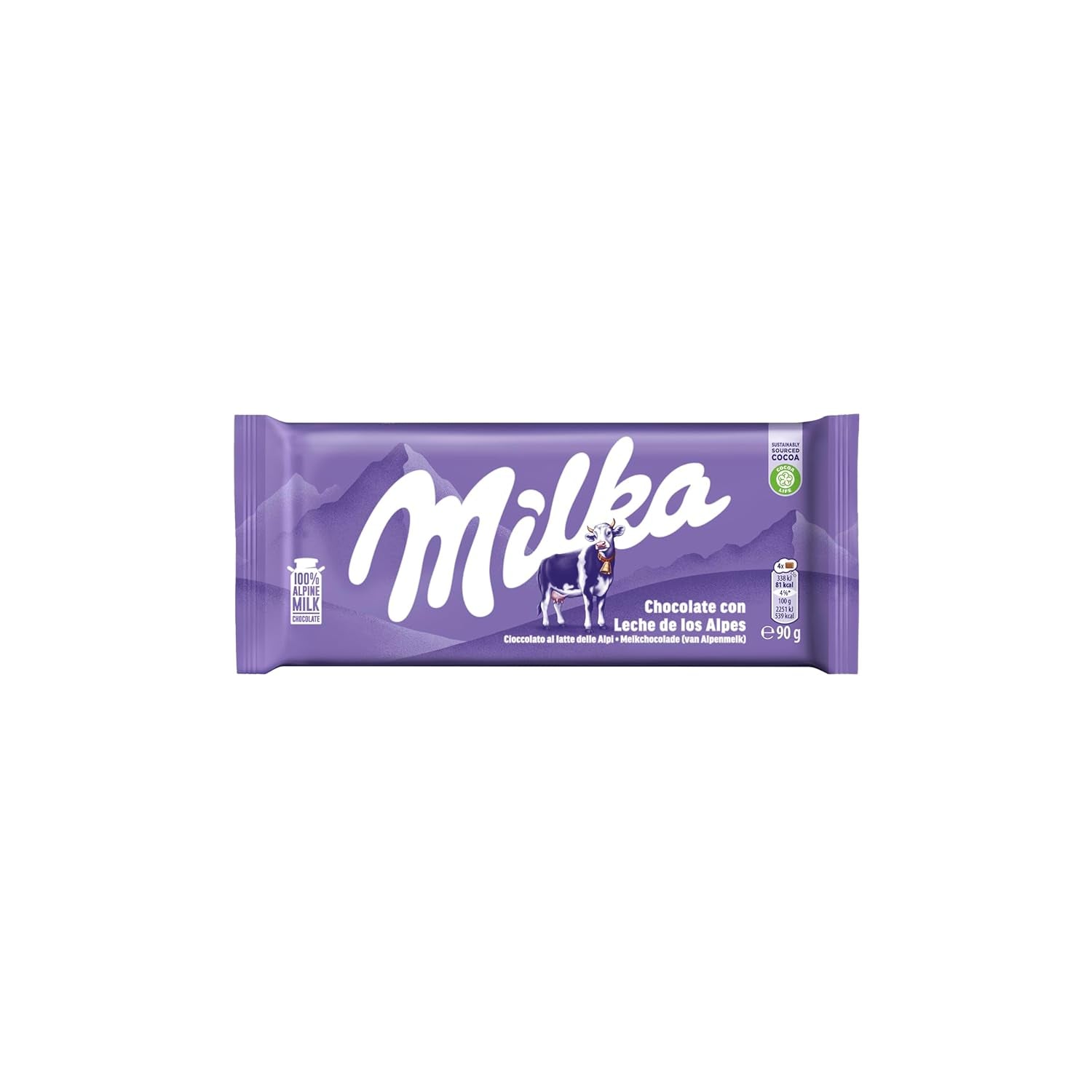 Milka Cow Spots – Alpenmilchschokolade mit weißer Schokolade im Kuhspot-Design – 24 x 90g