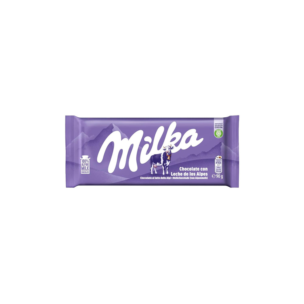 Milka Cow Spots – Alpenmilchschokolade mit weißer Schokolade im Kuhspot-Design – 24 x 90g