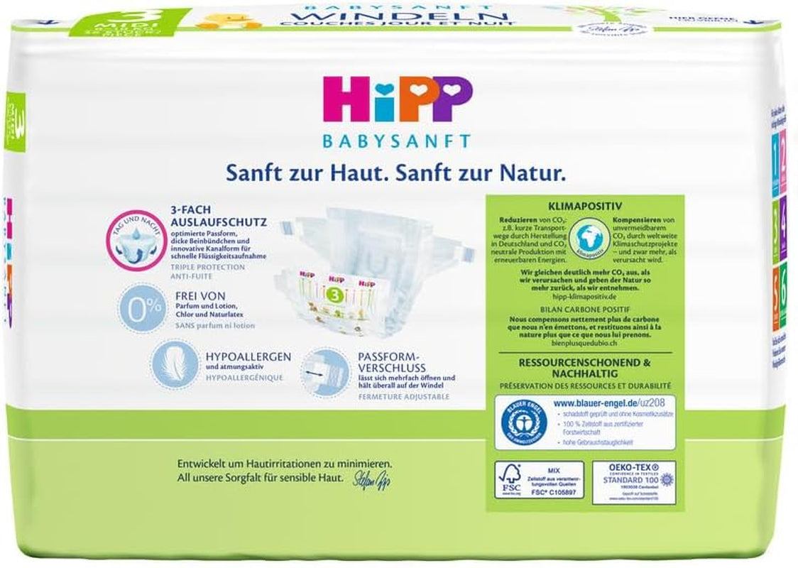 Midi 3 Carry Windeln, 3er Pack (3 x 1 x 36 Stück)