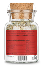 Ankerkraut „Merry Crisis“ Anlass-Gewürz, Aioli Pfeffer Salz zum Verschenken, Gewürz Geschenk mit Knoblauch, 155 g im Korkenglas