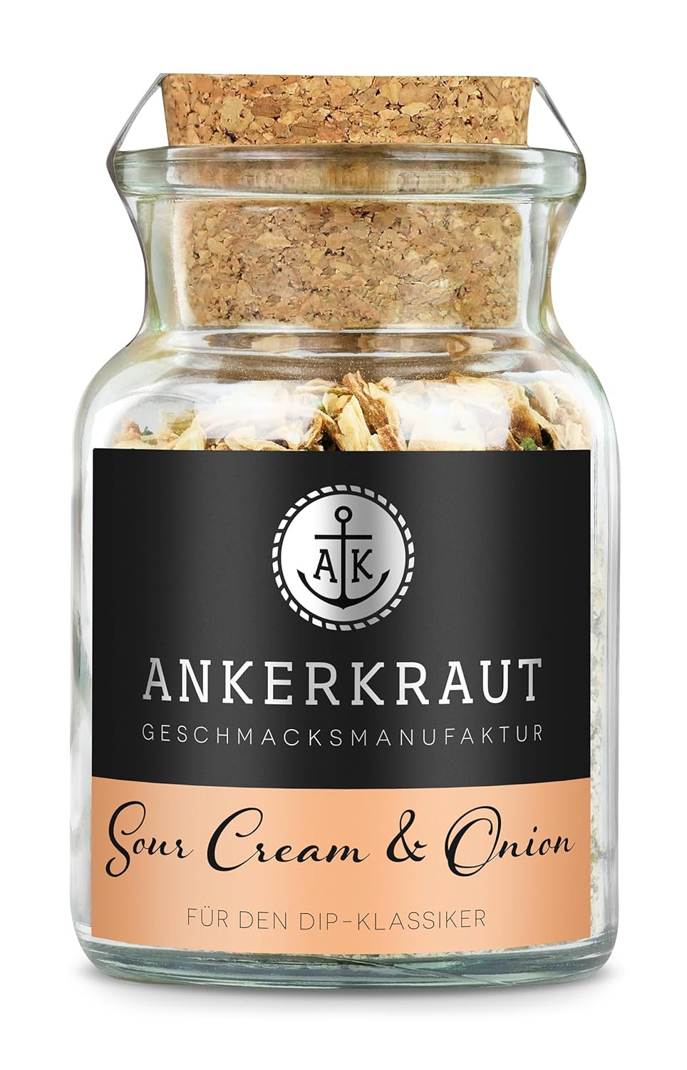 Ankerkraut „Sour-Cream & Onion“, Dip-Gewürzmischung für Kartoffelspalten, Brot, Fleisch oder Chips, 160g im aromadichten Beutel