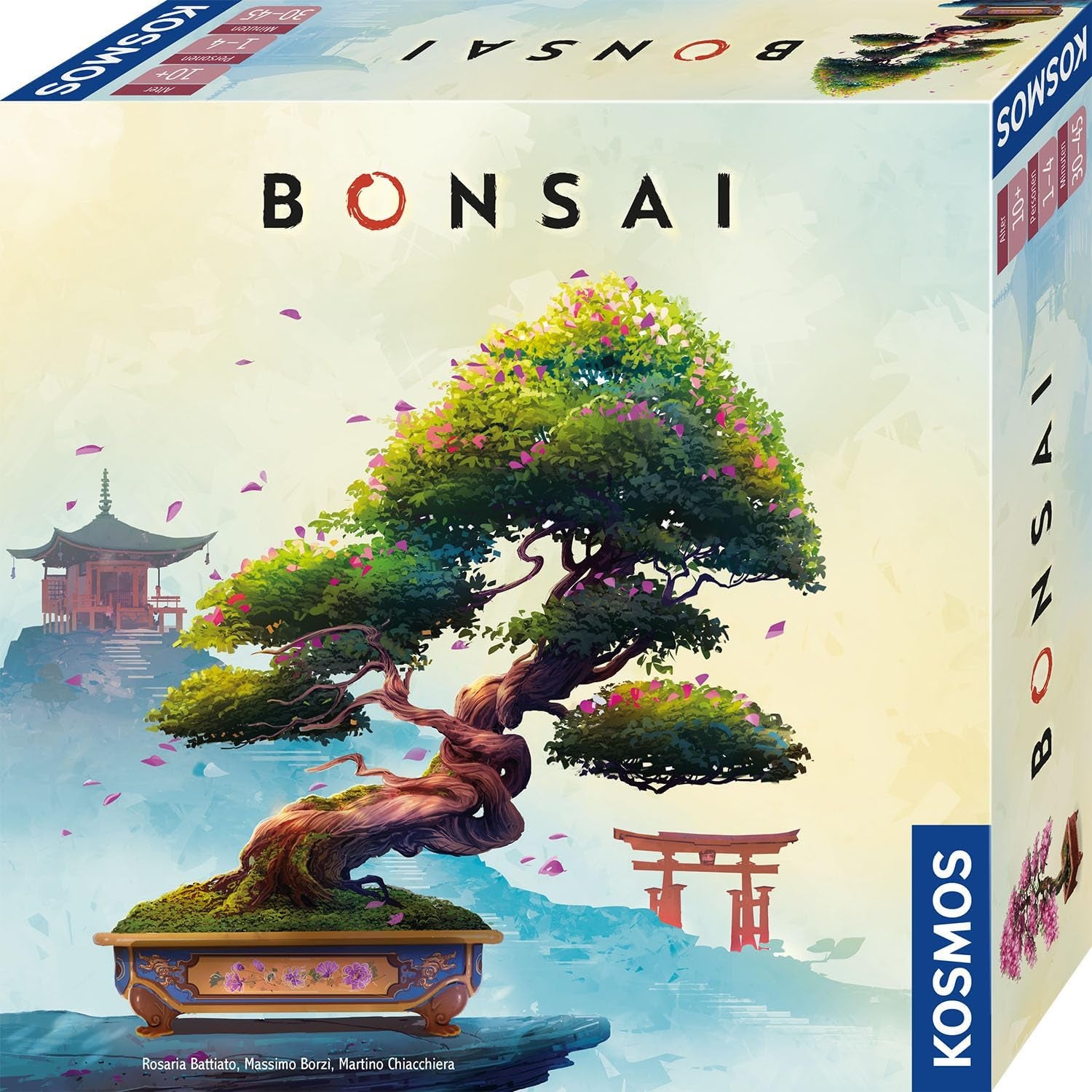 KOSMOS 684259 Bonsai, Joc de societate tactic cu reguli simple și o gamă largă de jocuri, joc de petrecere pentru 1-4 jucători cu vârsta de 10 ani și peste.