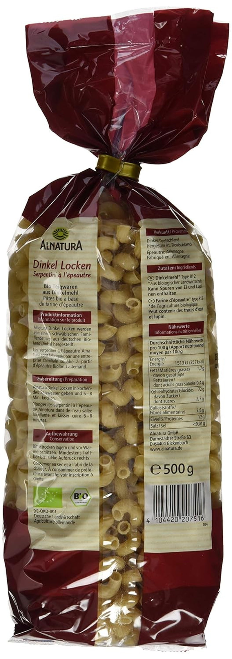 Bio-Dinkellocken, 500g