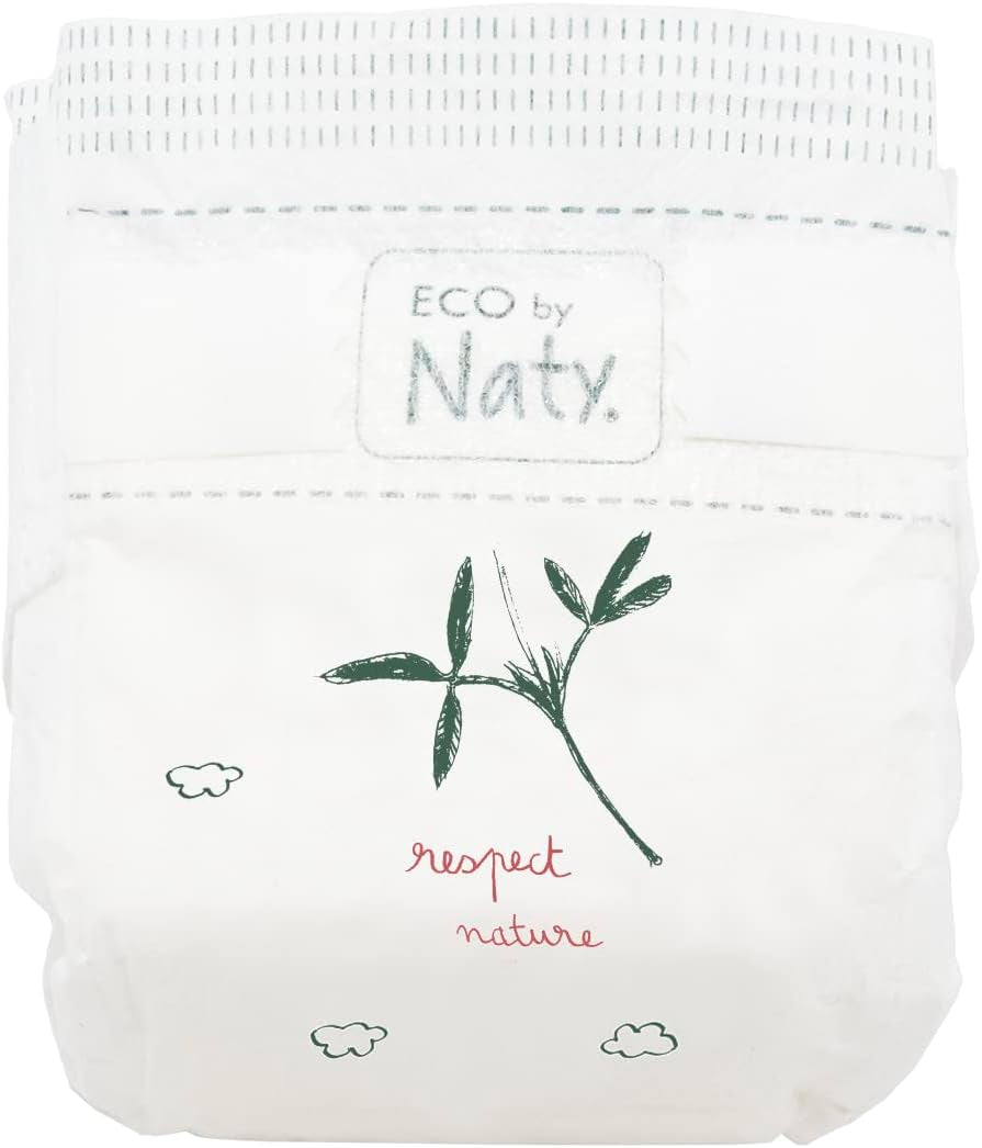 Eco by Naty Premium Wegwerfwindeln für empfindliche Haut, Größe 5, 11-25 kg, (1 x 22 Stück)