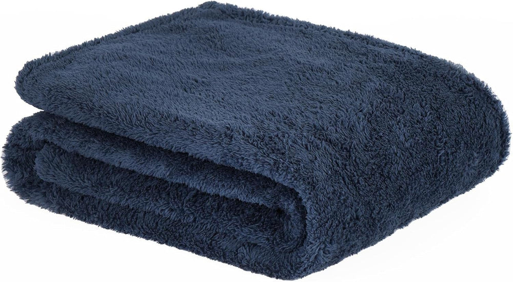 Brentford's Teddy-Fleece-Decke, große Bettdecke, Plüsch, superweich, warm, für Couch, Bett, Tagesdecke, Schwarz – 150 x 200 cm. Betten und Decken. Besuchen Sie den Brentfords-Store, Marineblau, 150 x 200 cm