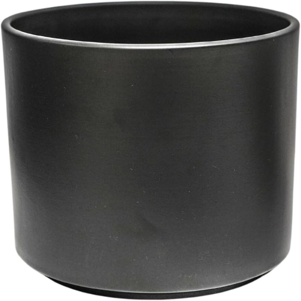 Ghiveci ceramic, model geometric în formă de lămâie, 12 x 12 cm