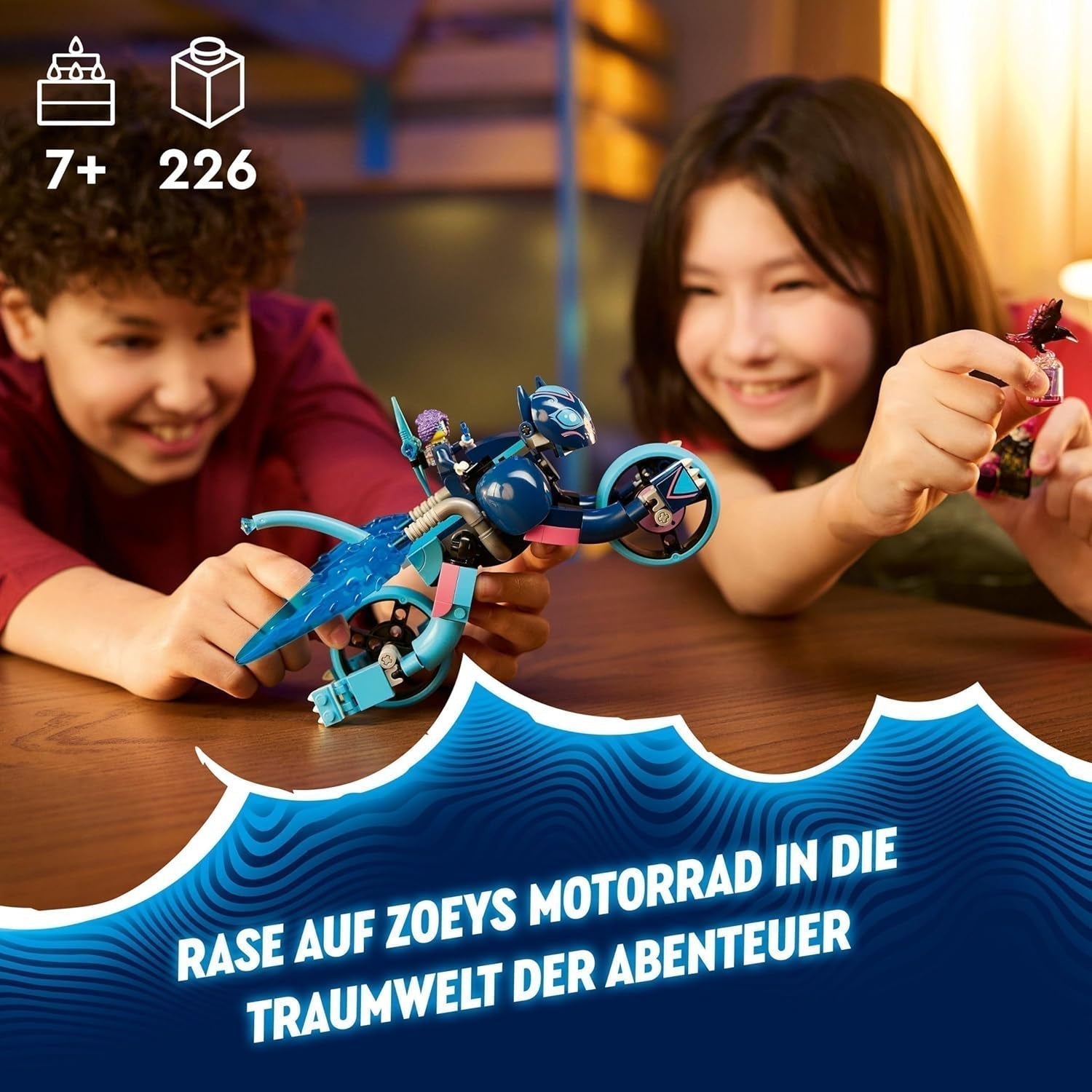 LEGO Dreamzzz Zoeys Katzenmotorrad 2-in-1-Geschenk für Kinder ab 7 Jahren Tiermodell-Bausteinspielzeug Motorrad-Fantasie-Spielset für Jungen und Mädchen 71479 Bausets Beuche den LEGO-Store