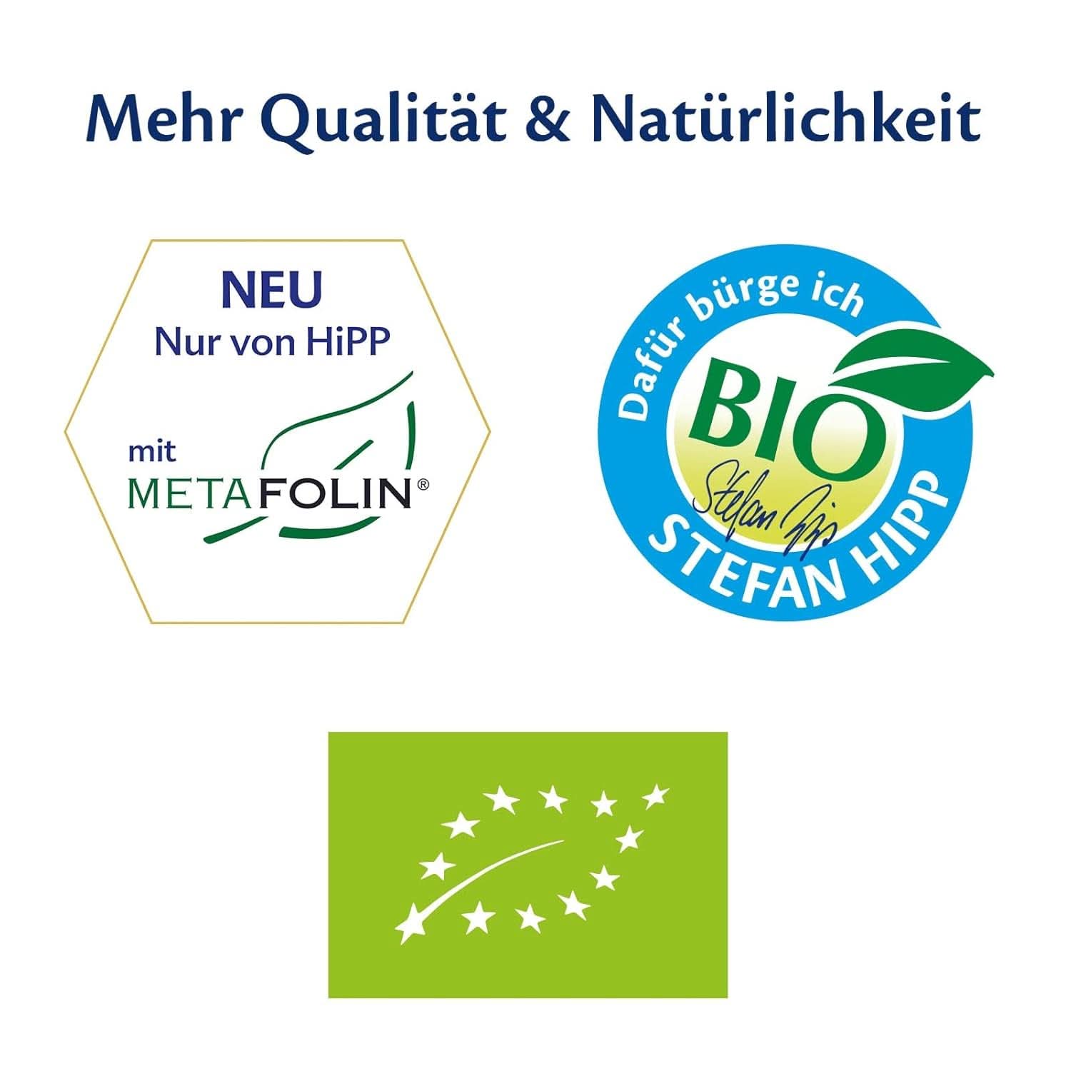 Hipp Bio Milchnahrung 2 BIO Combiotik, 4er Pack (4 x 600 Gramm) Mutter und Kind Naty Shop