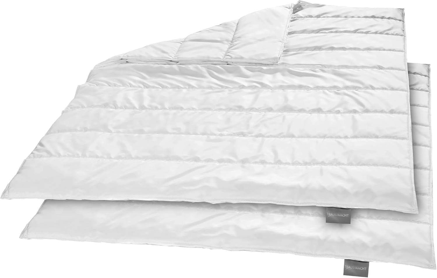 Traumnacht Green Bettwäsche-Set – Ganzjahresdecke 135 x 200 cm + Kissen 80 x 80 cm, langlebig mit Mikrofaserbezug, hergestellt nach deutschem Qualitätsstandard. Bettdecken und Bettdecken Naty Shop Bettwäsche-Set für 4 Jahreszeiten (2er-Set) 135 x 200