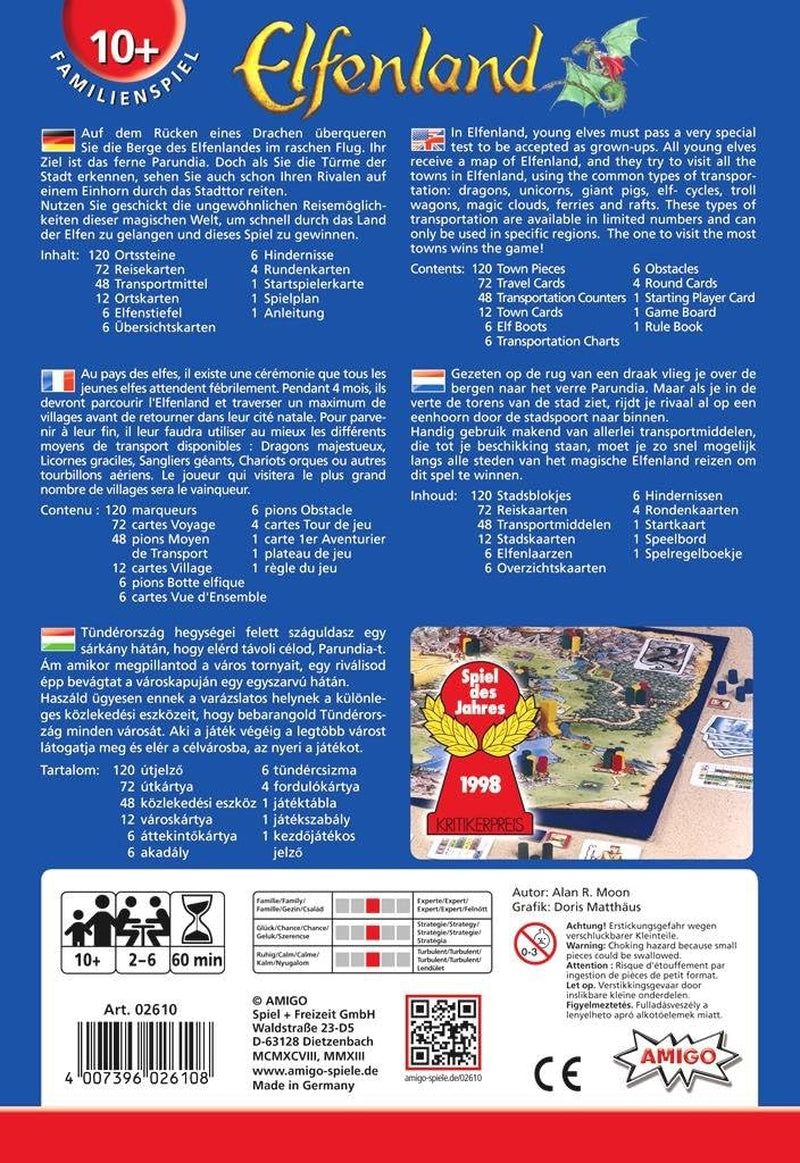 AMI02610 – Elfenland, Brettspiel, ab 10 Jahren