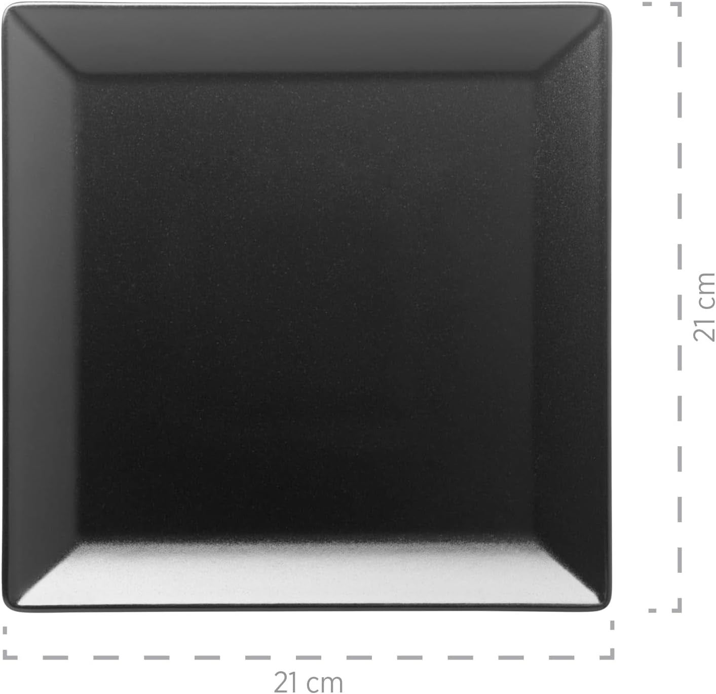 MÄSER Manhattan City, Tafelservice aus Porzellan für 6 Personen, schwarz Geschirrsets Naty Shop