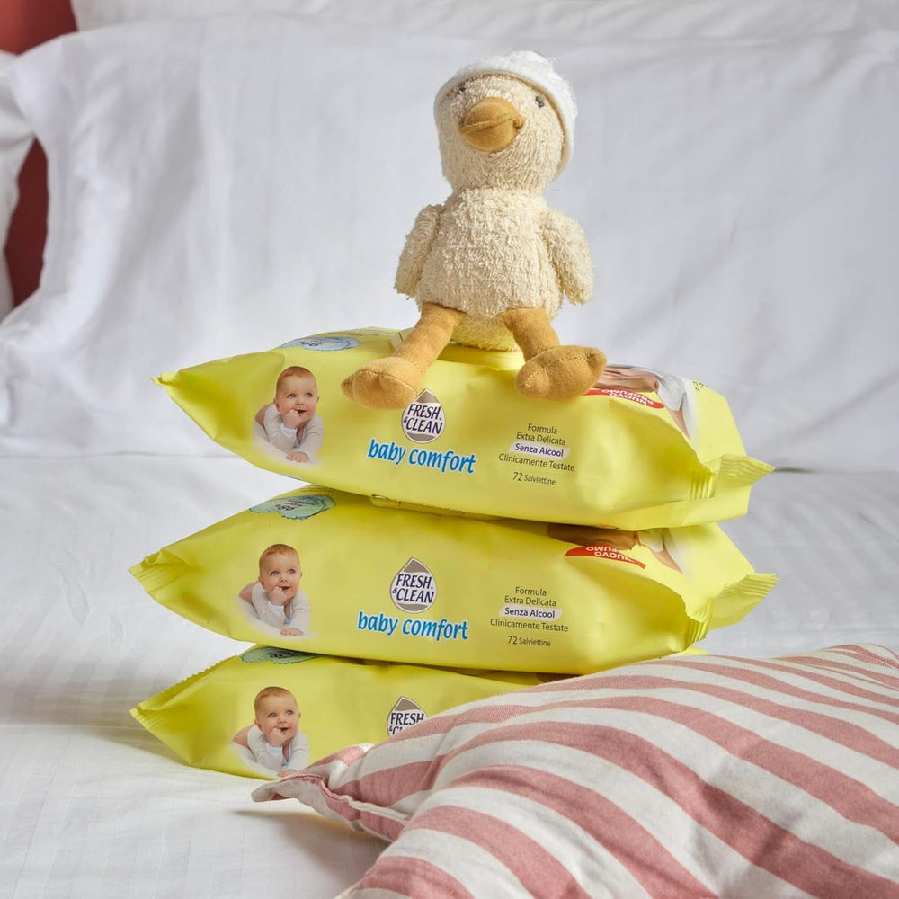 Milleusi Classic Fresh & Clean, Feuchttücher, 72 Stück Baby-Feuchttücher Naty Shop