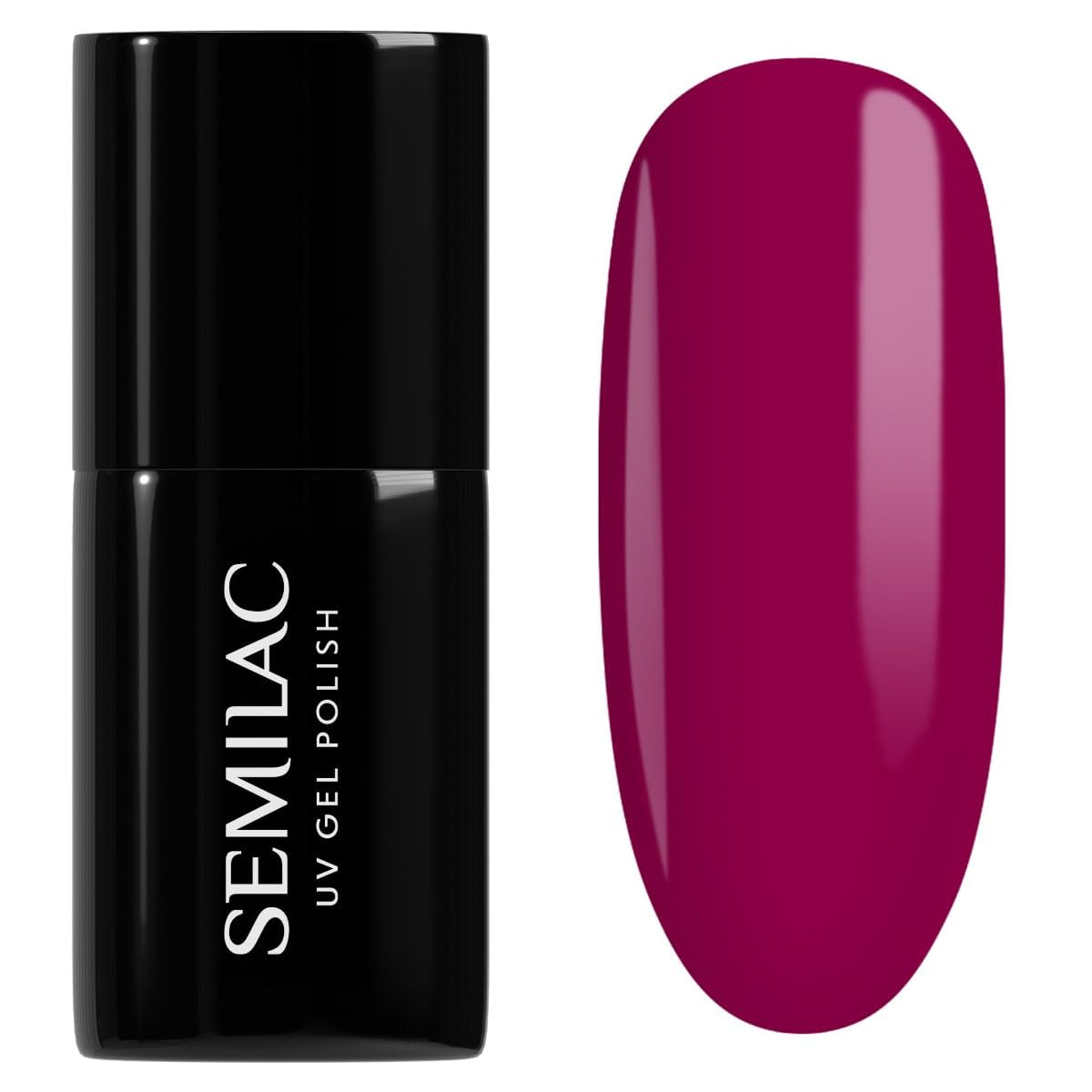 UV-Nagellack Semilac Hybrid 436 Kraftvolles Burgunderrot, 7 ml, Even Better Together-Kollektion