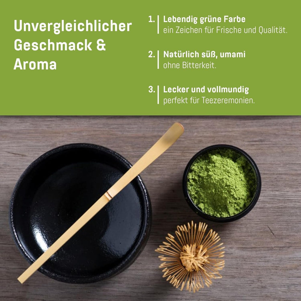 Ceremonial Grade UJI - Cutie de 30 g - Bio - 100% Matcha japonez - Prima recoltă - Matcha pur - Măcinat
