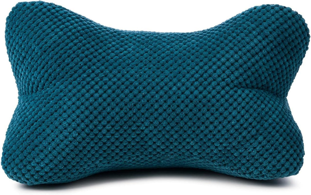 Pernă de citit Gözze - Sven, pernă de gât cu aspect texturat, pernă de citit și relaxare pentru gât și spate, 40 x 25 cm - Taupe