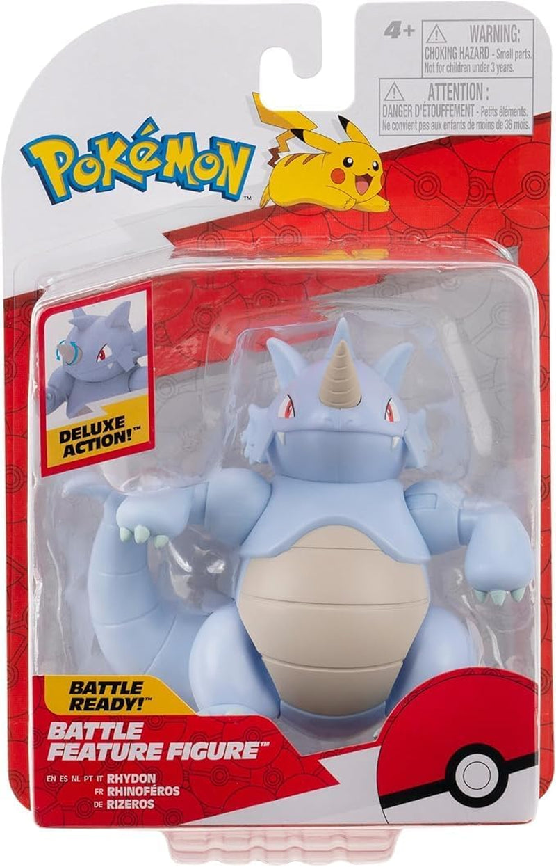 Pokémon PKW3418 – Battle Feature Figure – Rizeros Offizielle bewegliche Figur 11,5 cm Actionfiguren Naty Shop
