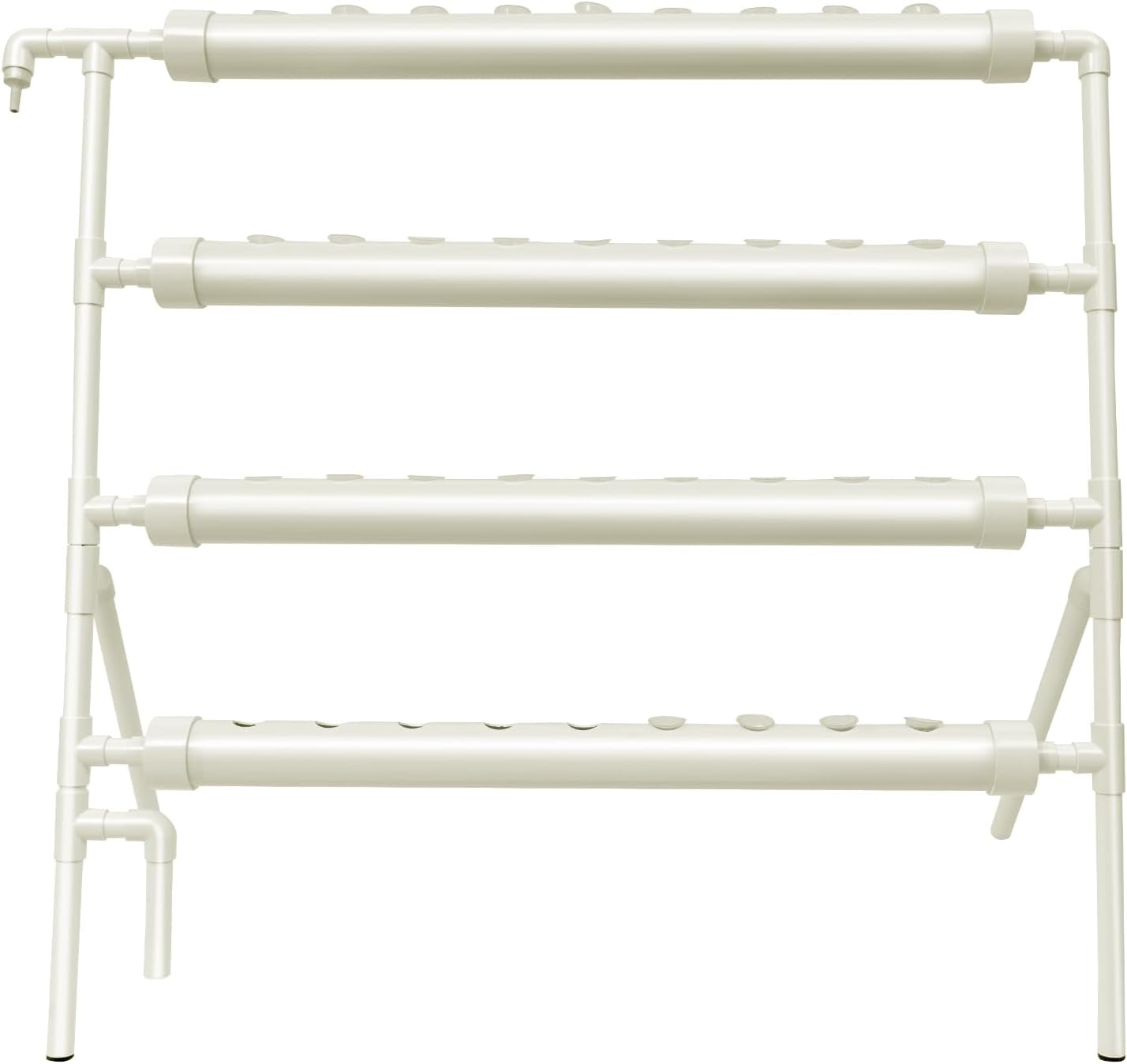 Hydroponisches System, Tower Hydroponic Grow Kit, 4-stufiger Pflanzgefäßständer mit 36 ​​Pflanzlöchern, erdlose Pflanzenanbausysteme für Garten, Büro und andere Innen- und Außenräume