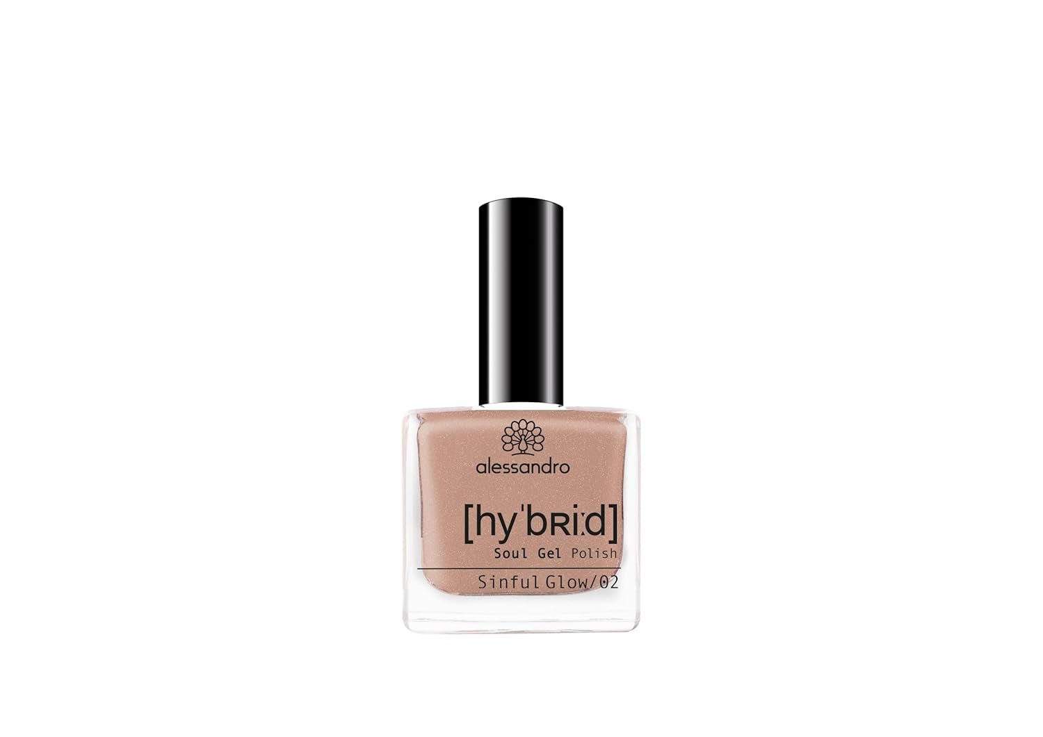 Alessandro Sinful Glow HYBRID Nagellack – Nude-Ton – Perfekte Nägel in nur 3 Schritten, ohne LED – hält bis zu 10 Tage! 8 ml