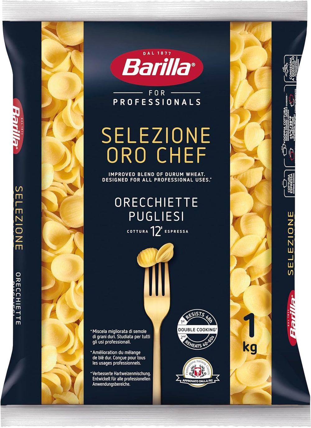 Barilla Selezione Oro Chef Orecchiette Pugliesi, 9er Pack (9 x 1kg)