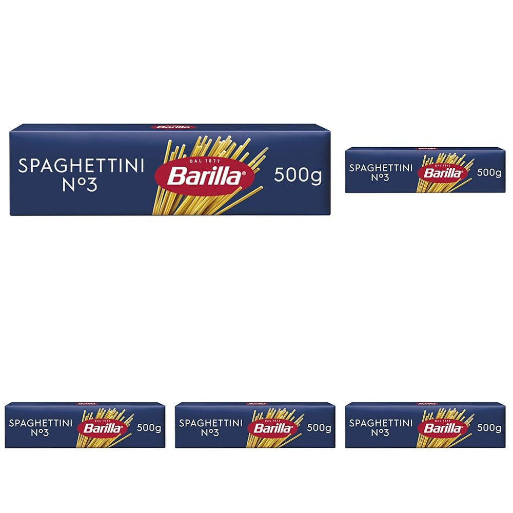 Pasta Barilla Classic Spaghettini Nr. 3 hochwertiger Hartweizen, immer al dente (1 x 500 g)