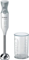 Bosch Stabmixer Ergomixx MSM66110, Edelstahl-Mixfuß, Mix- Und Messbecher, 2 Geschwindigkeitsstufen, Leichtes Gehäuse, 4-Klingen-Messer, Einfache Reinigung, 600 W, Weiß/Grau Kitchen Naty Shop