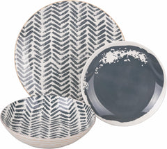 Soho 18-teiliges Geschirrset aus Porzellan, 6 verschiedene Sitzplätze