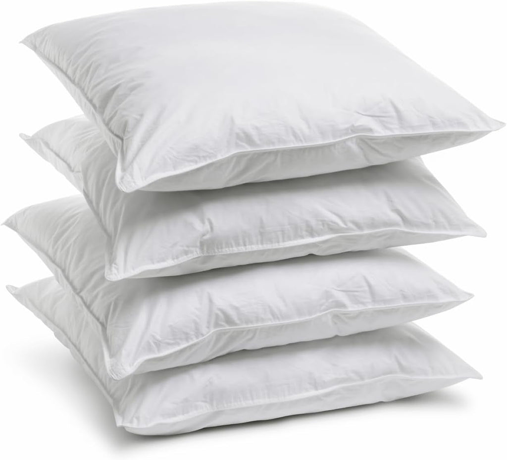 Bleu Câlin Home Collection Set de 4 perne Cliniguard Anti-Mite White 60X60 Cm Perne standard Naty Shop Set cu 4 huse de pernă