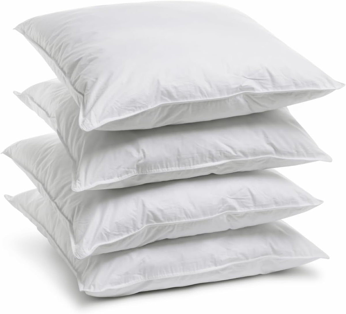 Bleu Câlin Home Collection Set de 4 perne Cliniguard Anti-Mite White 60X60 Cm Perne standard Naty Shop Set cu 4 huse de pernă